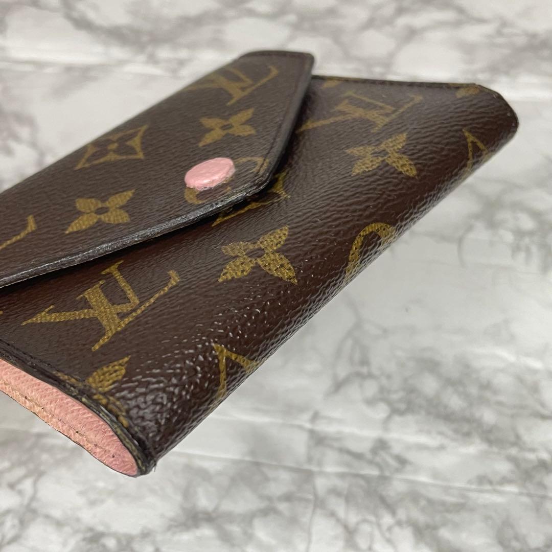ルイヴィトン ポルトフォイユヴィクトリーヌ 財布 ローズバレリーヌ ピンク