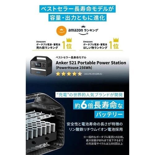 Anker 535 ポータブル電源 160,000mAh