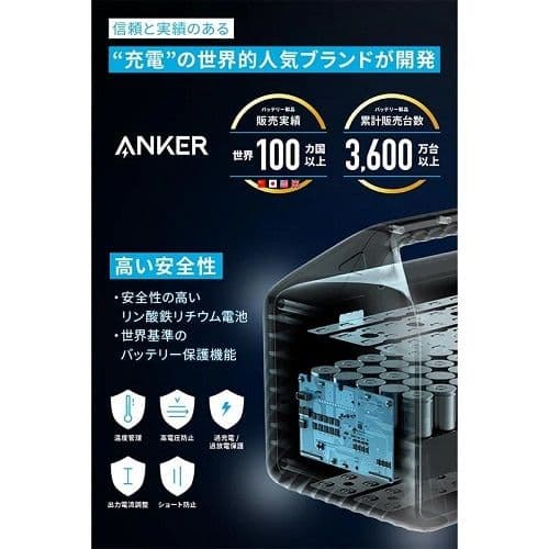 Anker 535 ポータブル電源 160,000mAh