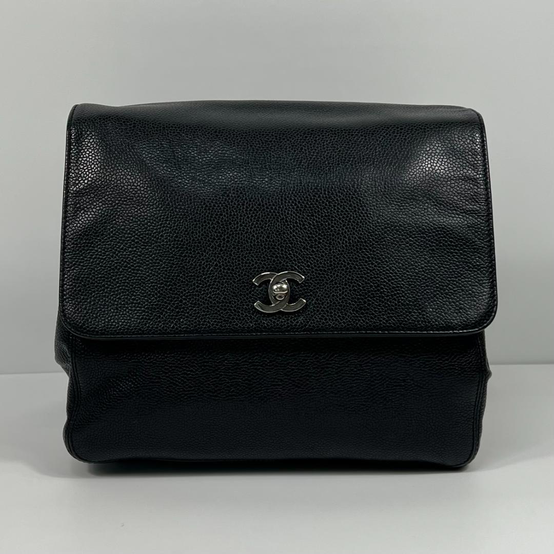 シャネル　バッグパック　キャビアスキン　5番台　MBZ234