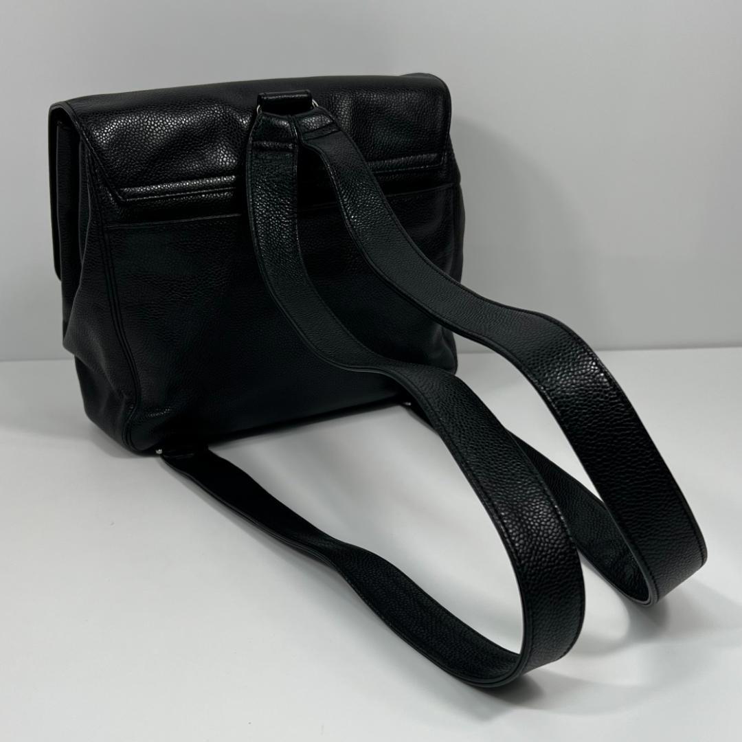 シャネル　バッグパック　キャビアスキン　5番台　MBZ234