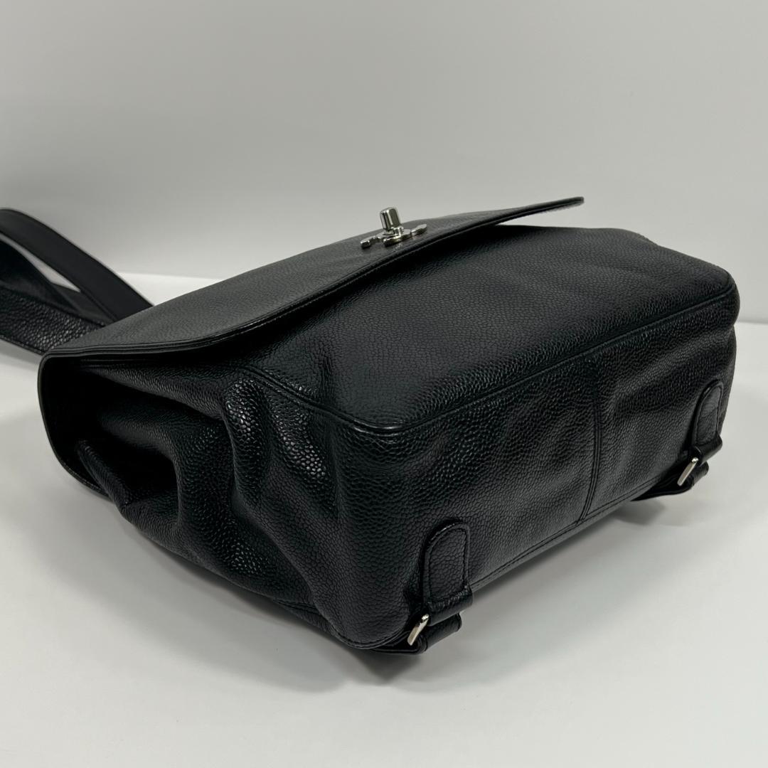 シャネル　バッグパック　キャビアスキン　5番台　MBZ234