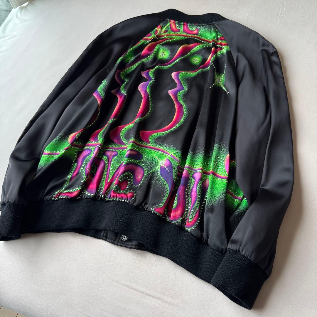 CELINE テディブルゾン コーチジャケット スタジャン　54 ブラック