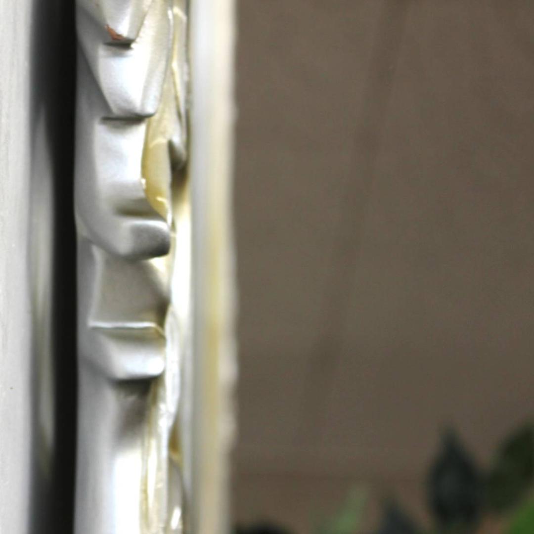 アンティーク　ミラー　ゴージャス　シルバー　ナイト　宮殿　鏡　ウォールミラー