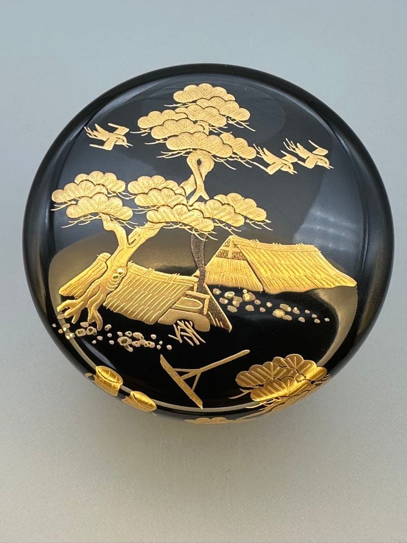 茶道具　棗　吉田宗利　塩釜蒔絵