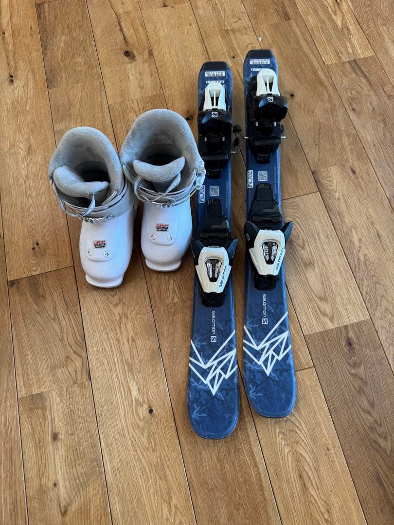 Salomon スキー板 70cm HEAD ブーツ 15.5cm 2歳 3歳