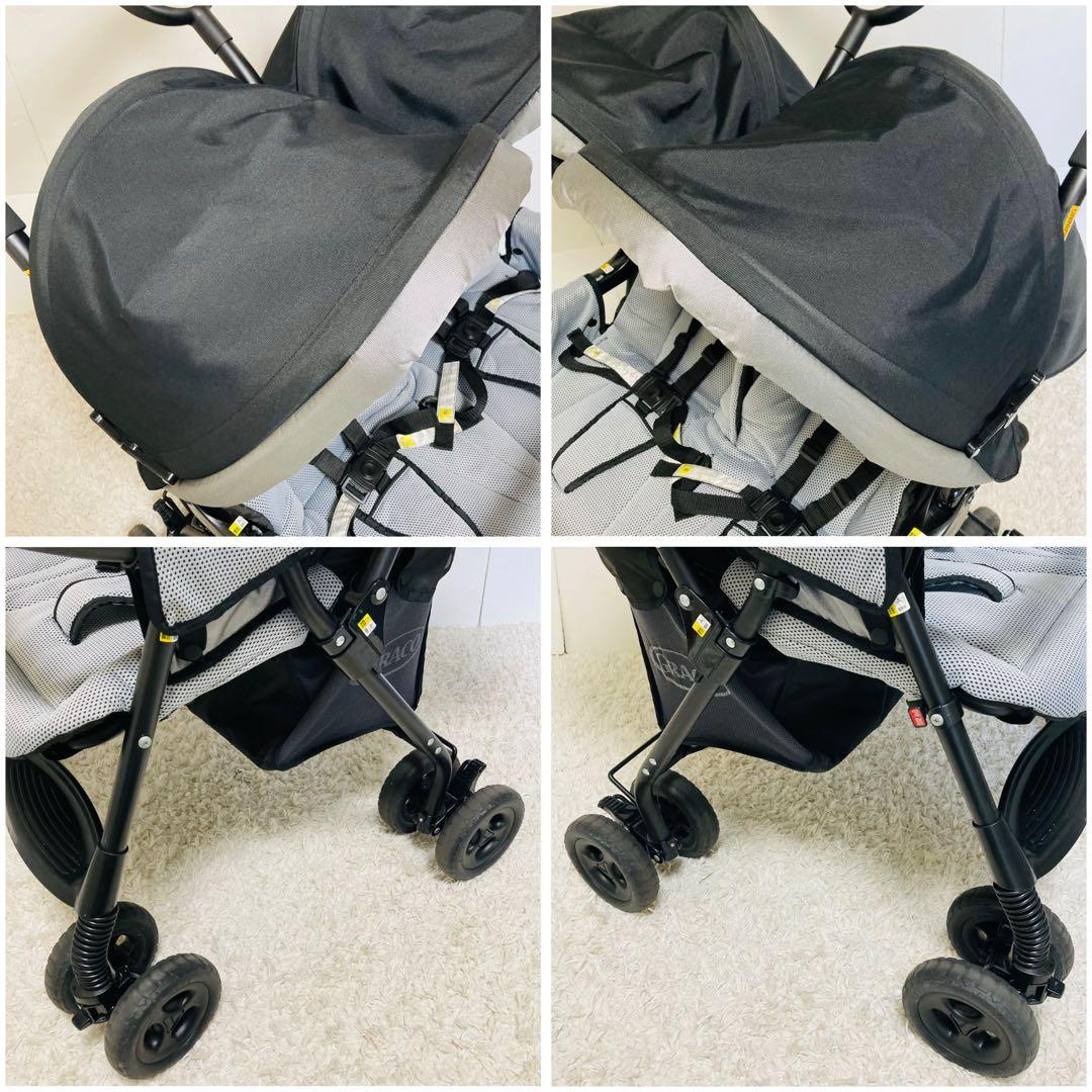 【美品】【おまけ付き】グレコ　2人乗りベビーカー　デュオスポーツ　双子　年子