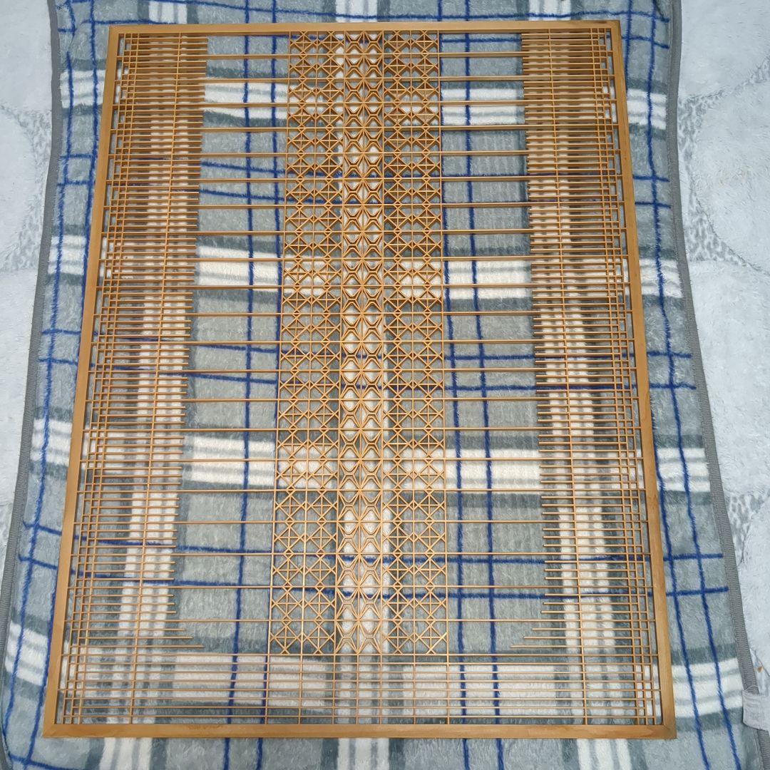 昭和レトロ 組子欄間 1枚 書院障子 建具 衝立 引戸 ガラス戸