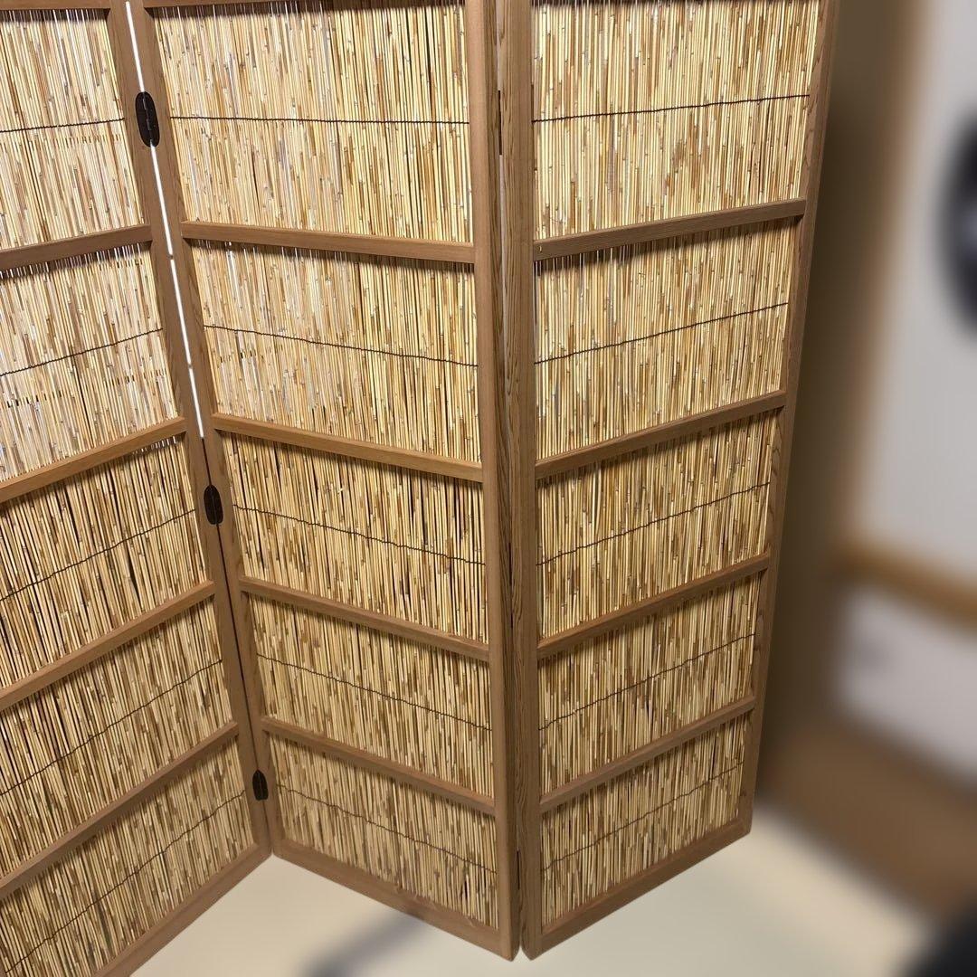 【茶道具】花寄六枚屏風（紙箱）★送料込★