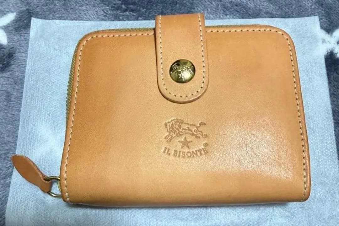 IL BISONTE ベージュ 折り財布
