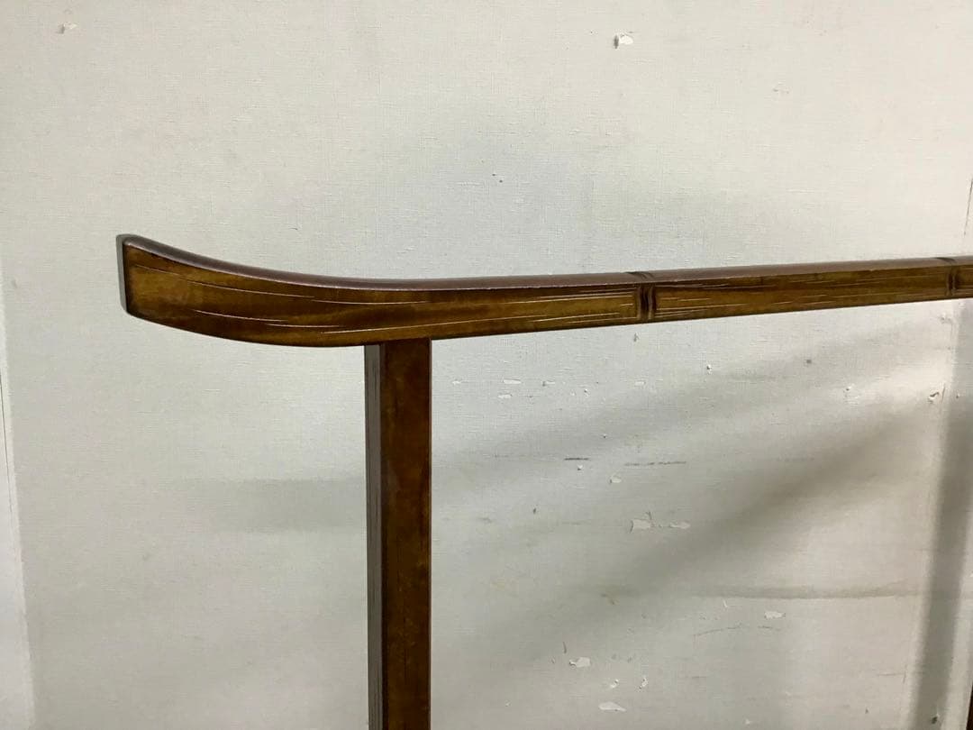 よかじー☆管218☆珍品☆軽井沢彫☆衣桁☆着物ハンガー☆竹模様