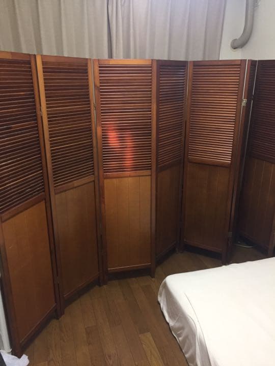 木目パーテション 四つ折り 三つ折り