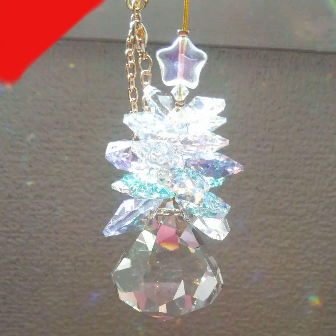 サンキャッチャー♡ハンドメイド「Swarovski✧︎パステルツリー」
