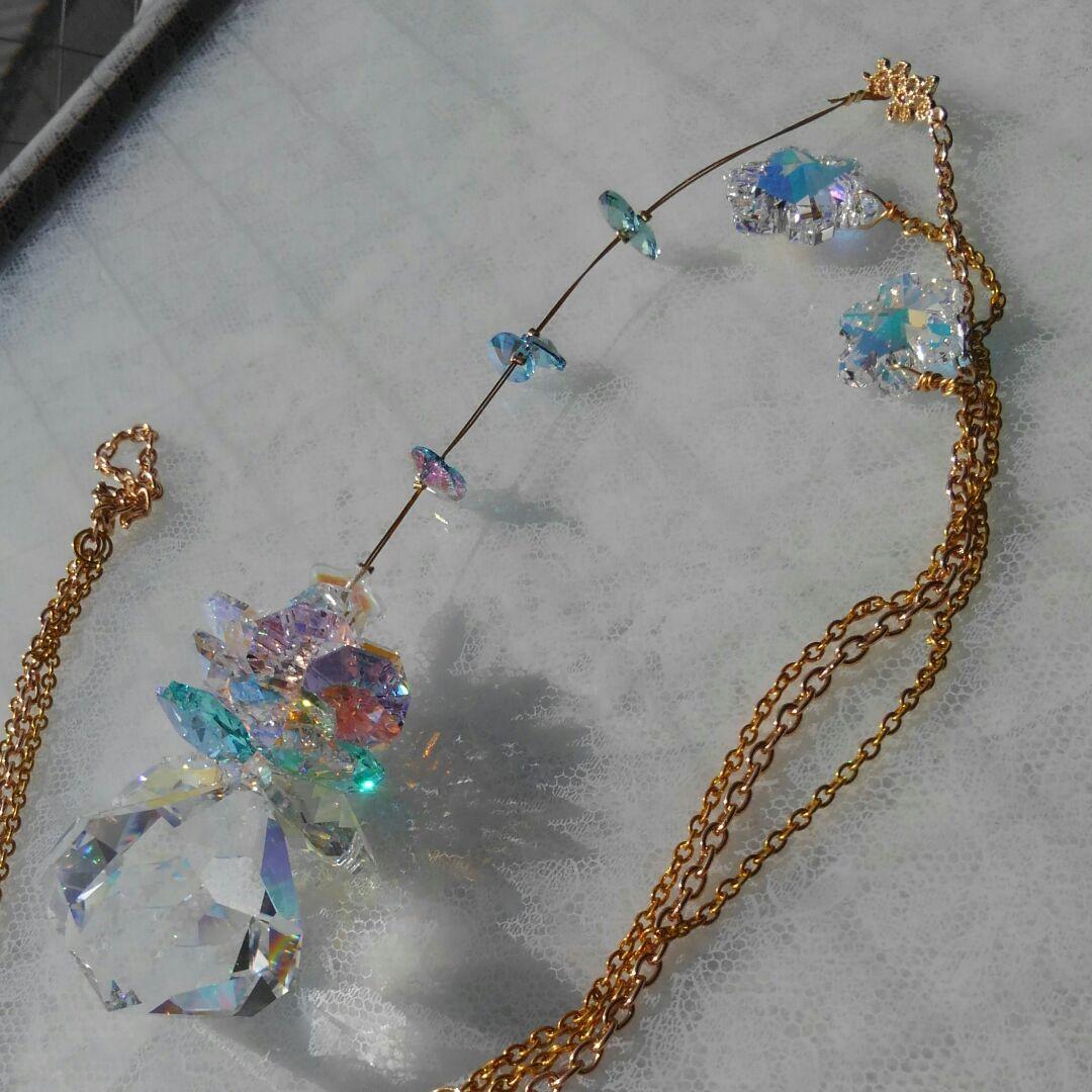 サンキャッチャー♡ハンドメイド「Swarovski✧︎パステルツリー」