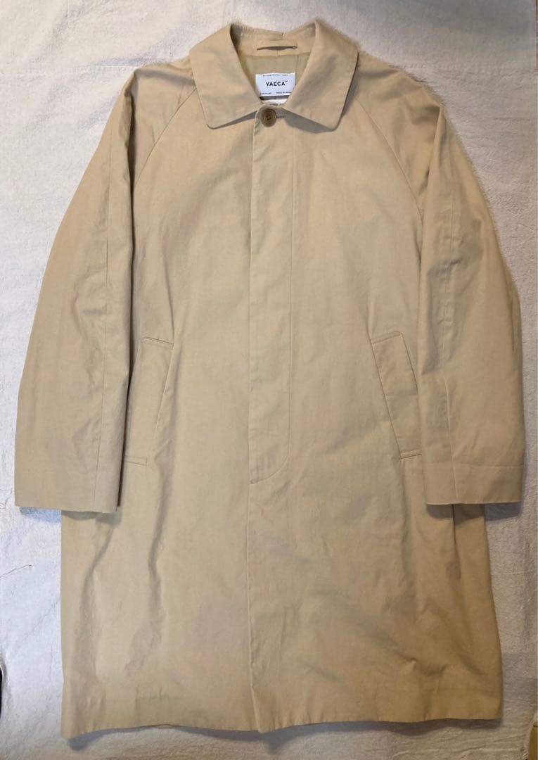 YAECA ステンカラーコート　カーキ　M