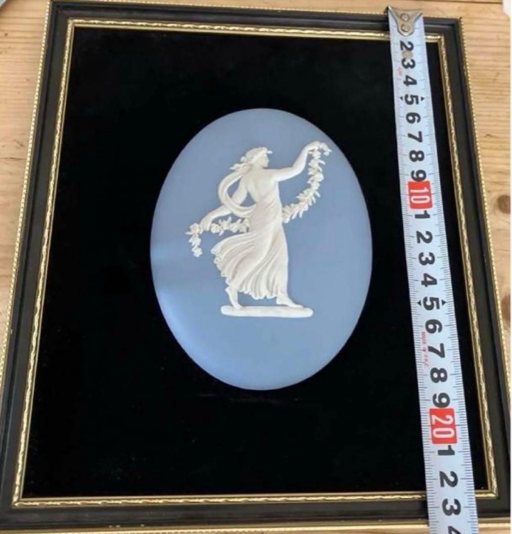 ウェッジウッド　ジャスパー　メダリオン陶板　ブローチ付き