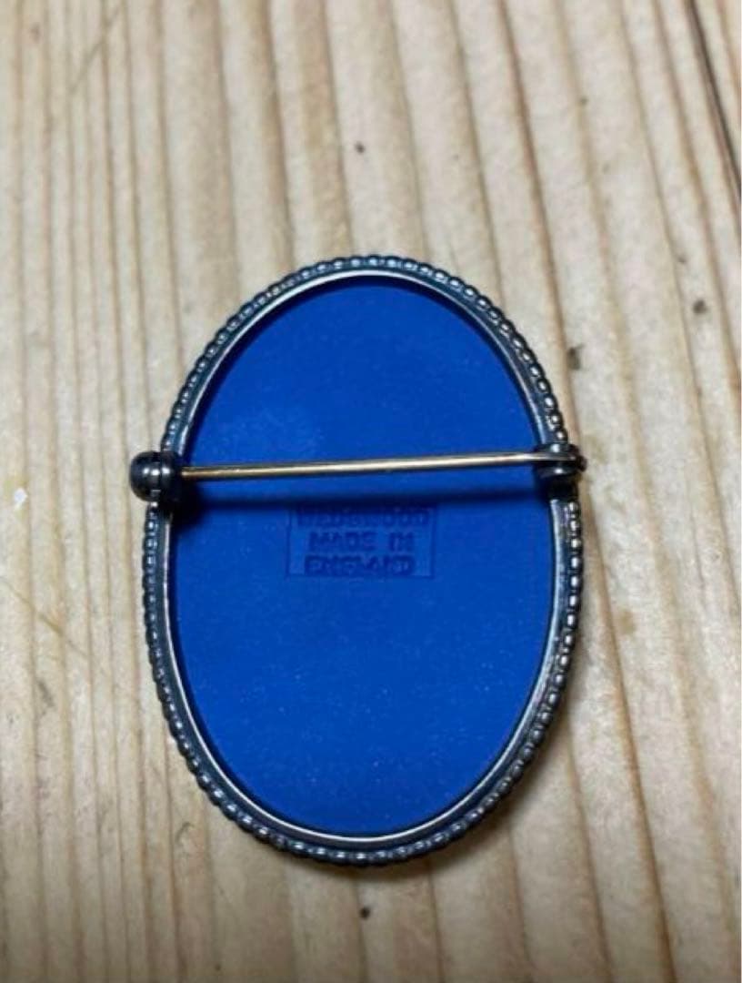 ウェッジウッド　ジャスパー　メダリオン陶板　ブローチ付き