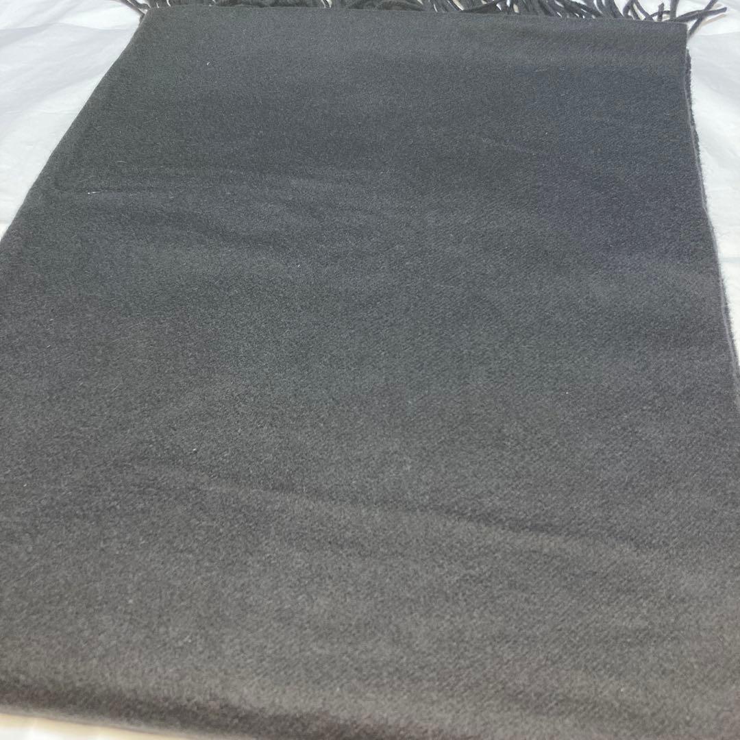 極美品 ジョンストンズ カシミヤ100％ 大判ストール ブラック 国内正規品