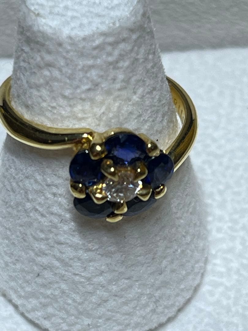 エステール　ESTELLE サファイア ダイヤモンド　リング