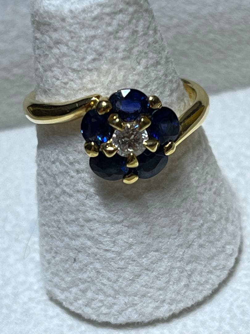 エステール　ESTELLE サファイア ダイヤモンド　リング