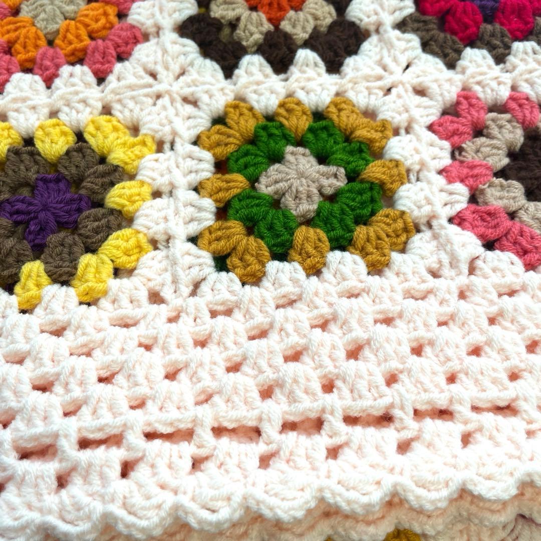 グラニースクエア ❤️カラフル可愛いブランケット