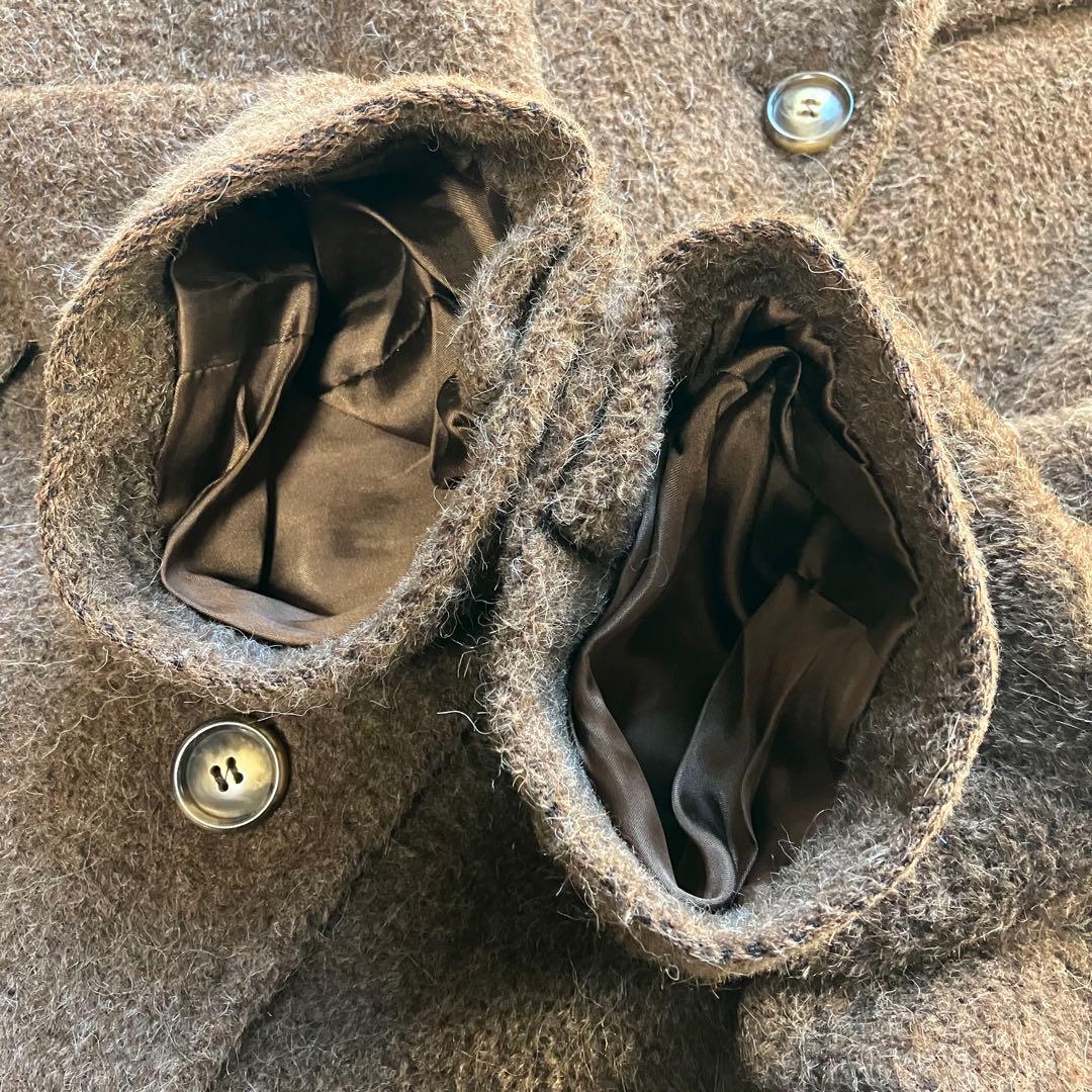 マックスマーラ アルパカ ウール マキシ チェスターコート 丈117