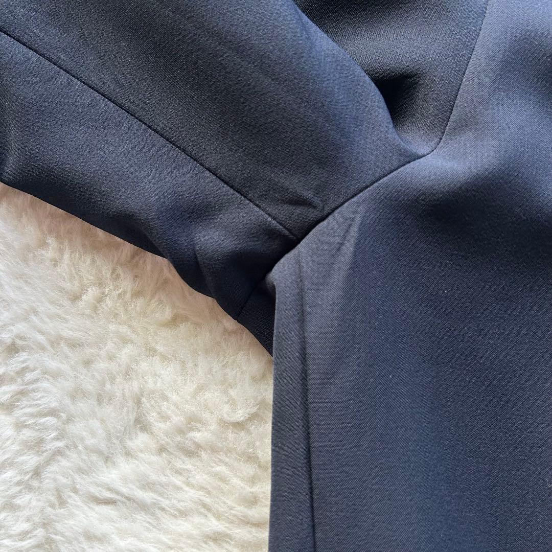 美品✨️ THE SHOP TK パンツスーツ ノーカラー ネイビー フォーマル