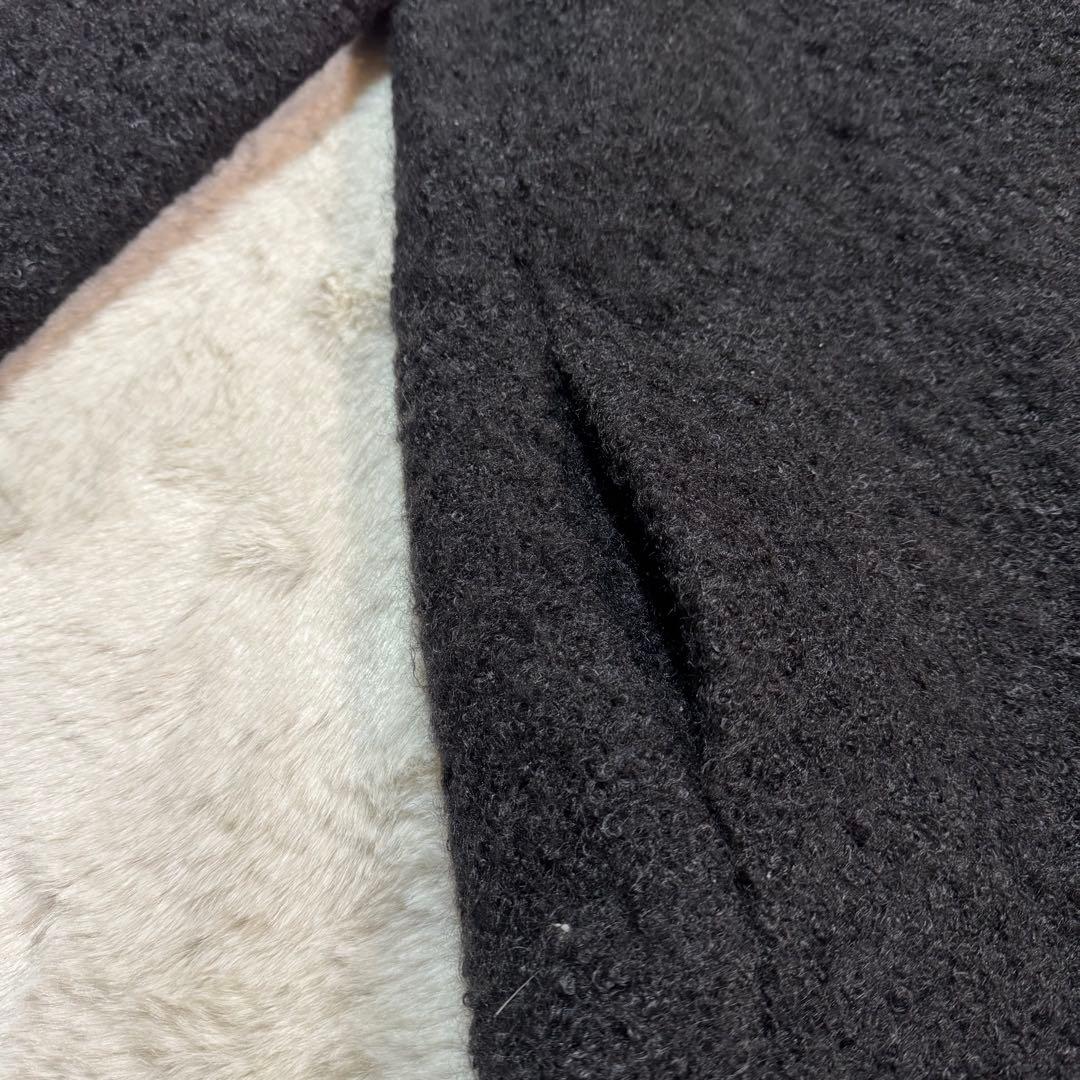 【未使用級】MARNIマルニ プードルモヘア ノーカラーコート