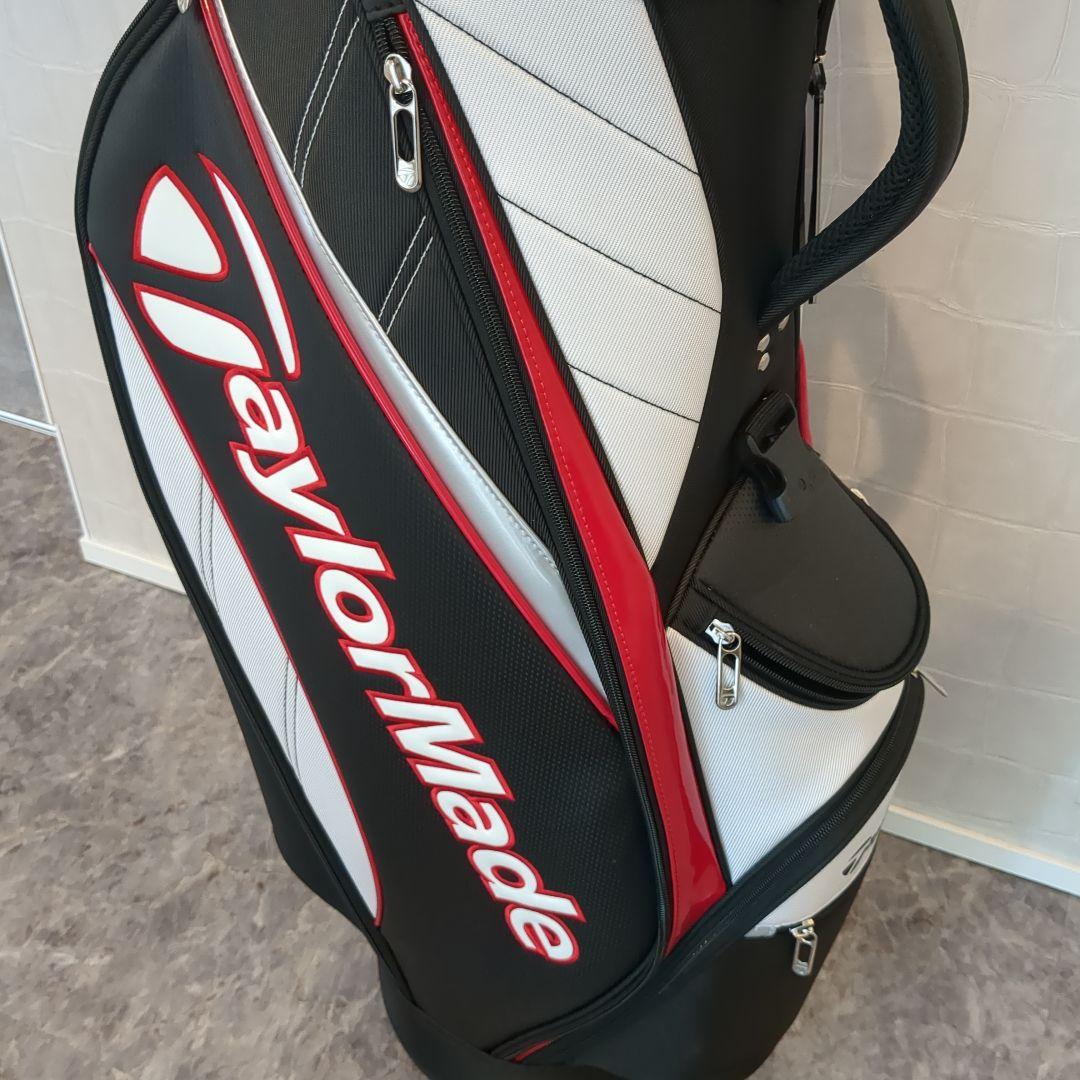 TaylorMade キャディバッグ ブラック/ホワイト/レッド