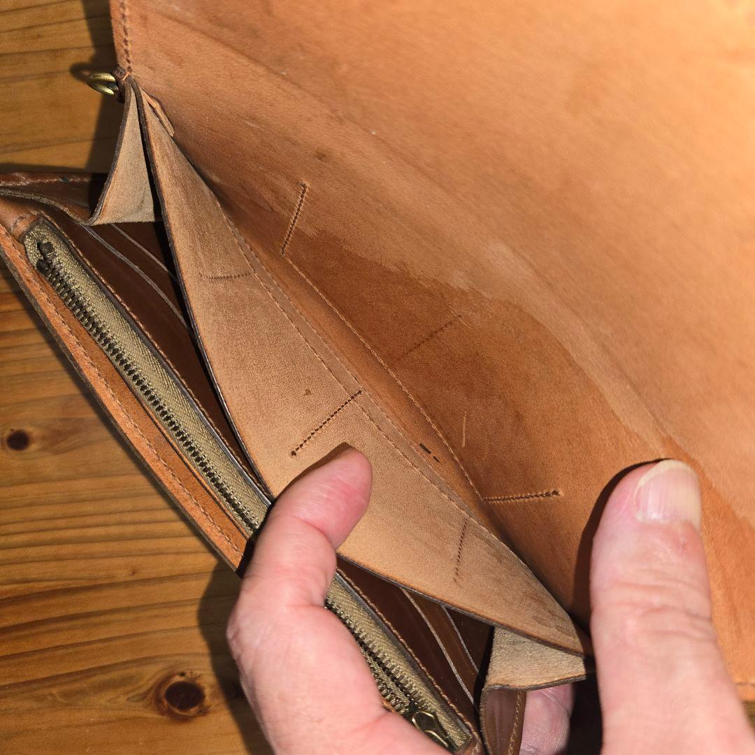 【希少】シェルコードバン　ウイスキーARTS&CRAFTS 長財布