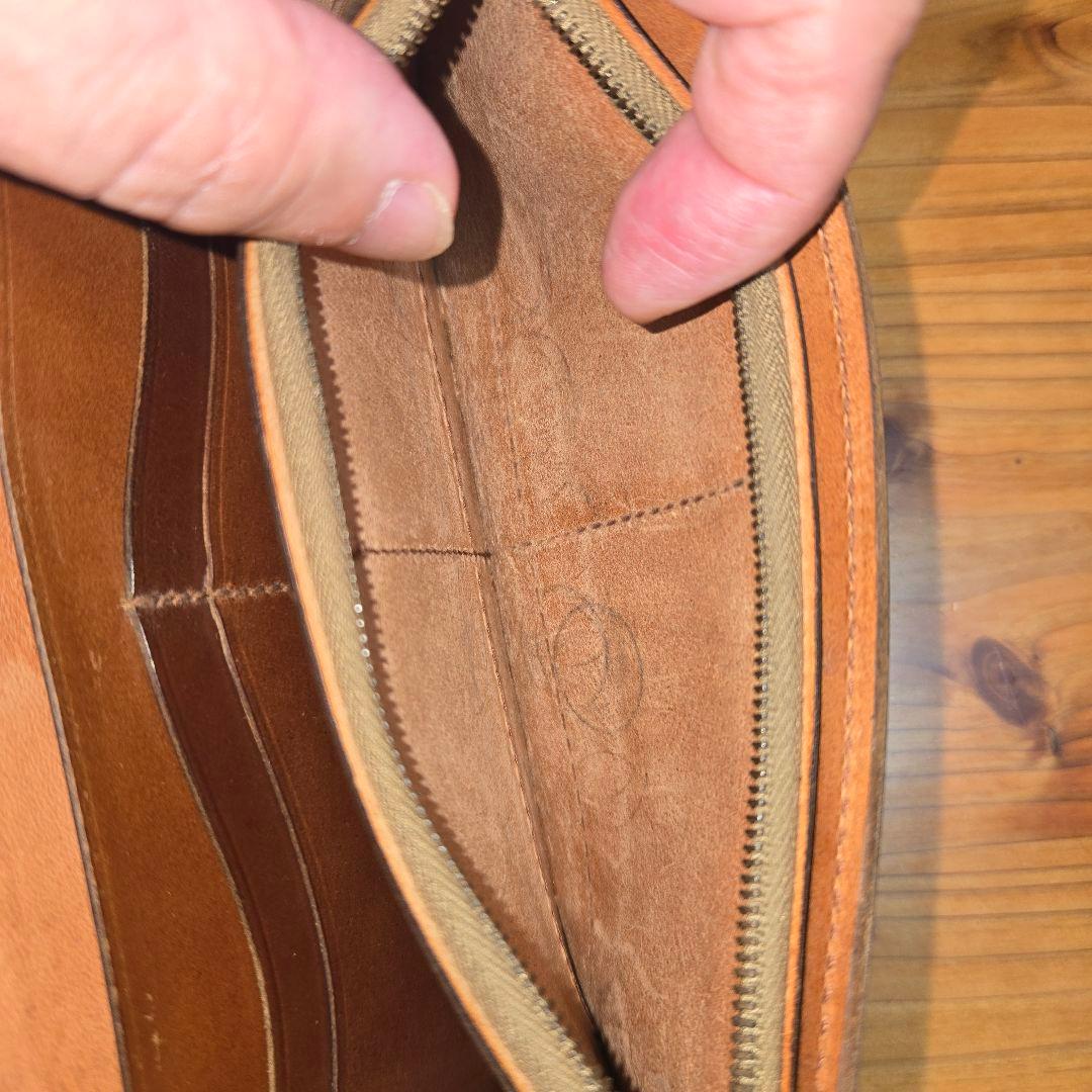 【希少】シェルコードバン　ウイスキーARTS&CRAFTS 長財布