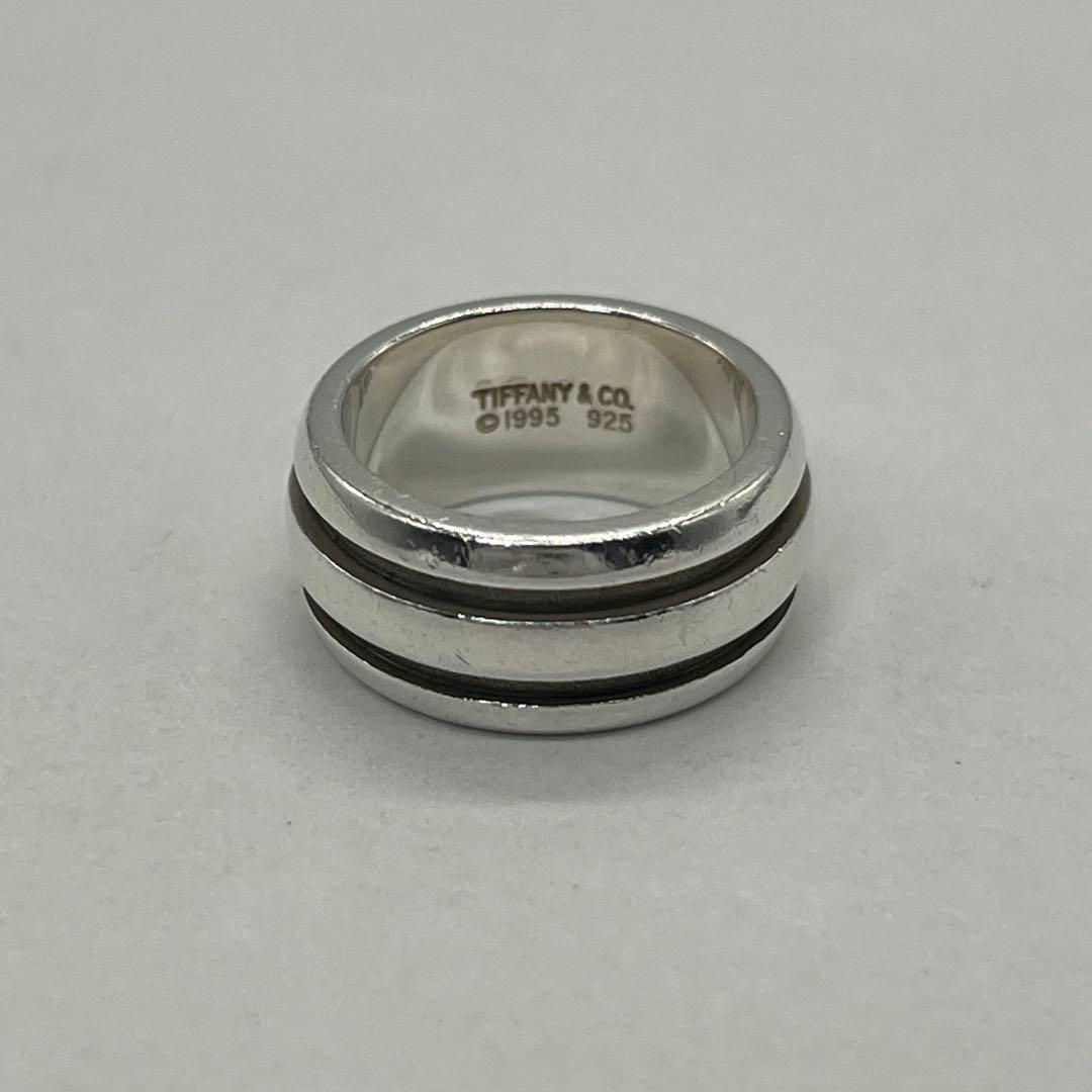 ティファニー TIFFANY グルーブドリング ダブルライン 10号 SV925