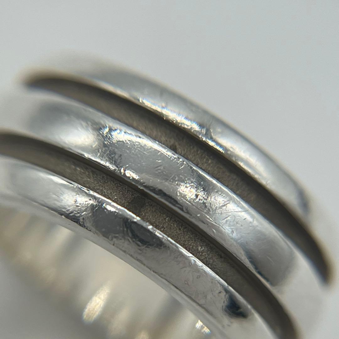 ティファニー TIFFANY グルーブドリング ダブルライン 10号 SV925