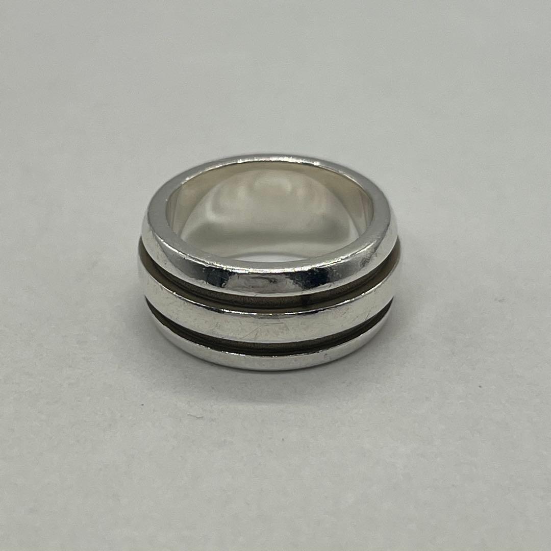 ティファニー TIFFANY グルーブドリング ダブルライン 10号 SV925