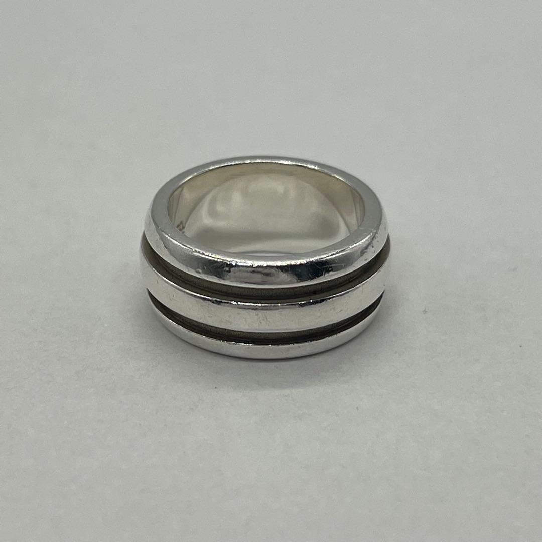 ティファニー TIFFANY グルーブドリング ダブルライン 10号 SV925