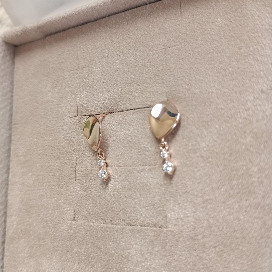 ete ビジューピアスピンクゴールド 新品未使用