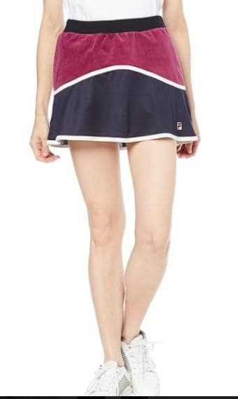 美品　FILA テニスウェアセット ネイビー/ワイン　XLサイズ