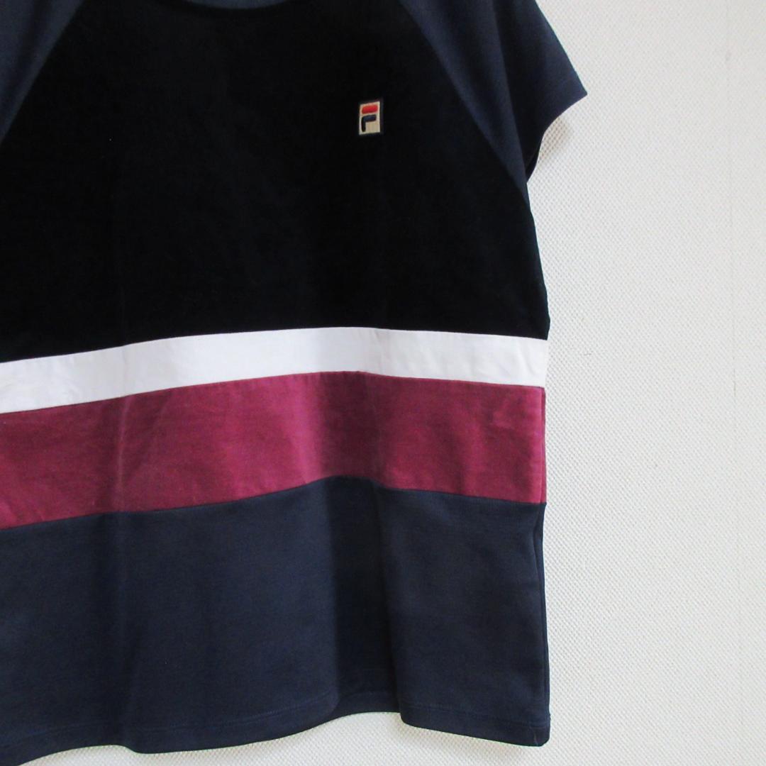 美品　FILA テニスウェアセット ネイビー/ワイン　XLサイズ