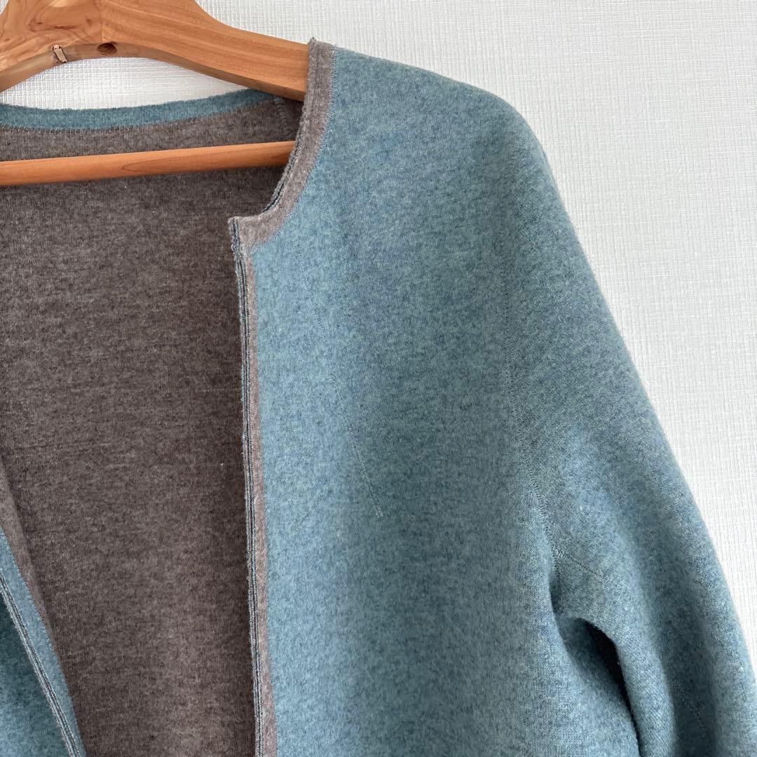 色と形が美しい　工場十貨店　BASIETA リバーシブルコート