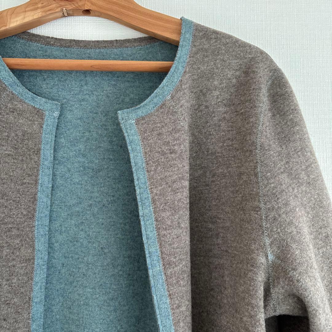 色と形が美しい　工場十貨店　BASIETA リバーシブルコート