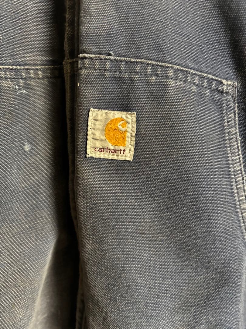 Carhartt アクティブジャケット ネイビー　フェード ボロ　USA製　L