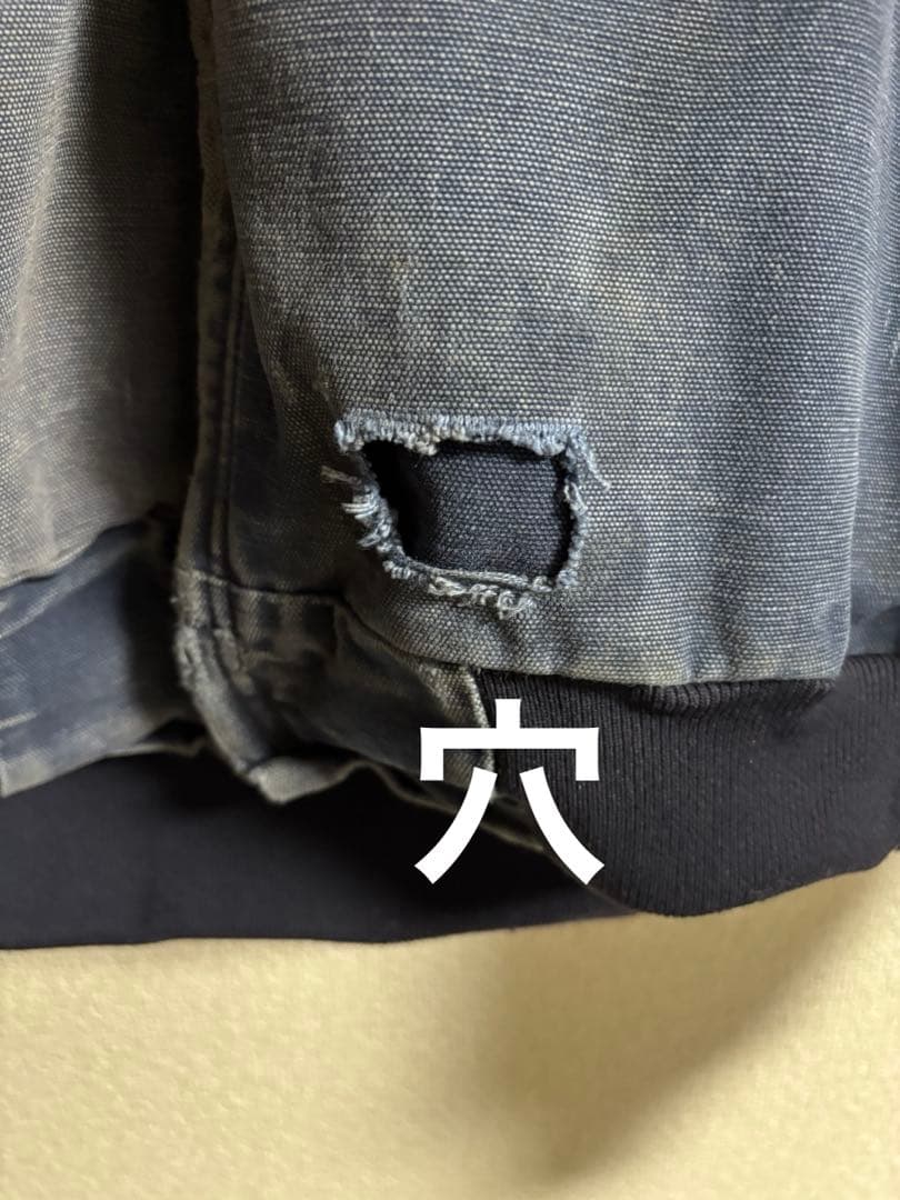 Carhartt アクティブジャケット ネイビー　フェード ボロ　USA製　L