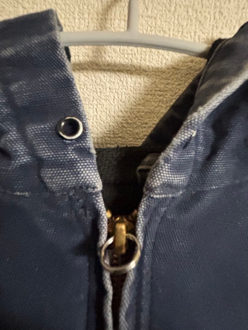 Carhartt アクティブジャケット ネイビー　フェード ボロ　USA製　L