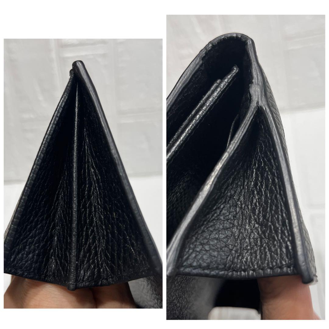 美品✨GUCCI 長財布　GGキャンバス レザー　ブラック　メンズ　Wホック