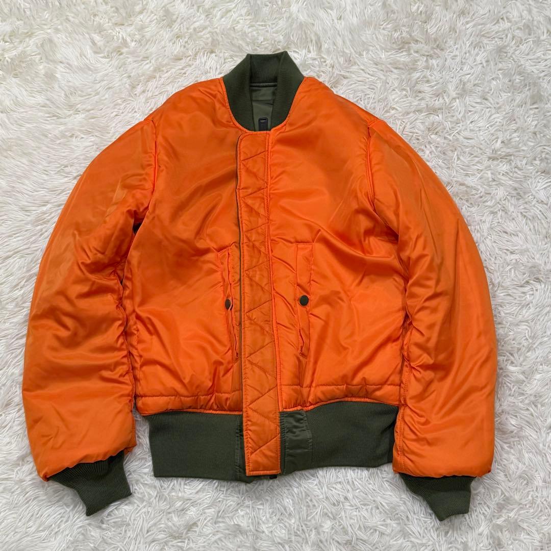 1866　アルファインダストリーズ　MA-1フライトジャケット　M　カーキ