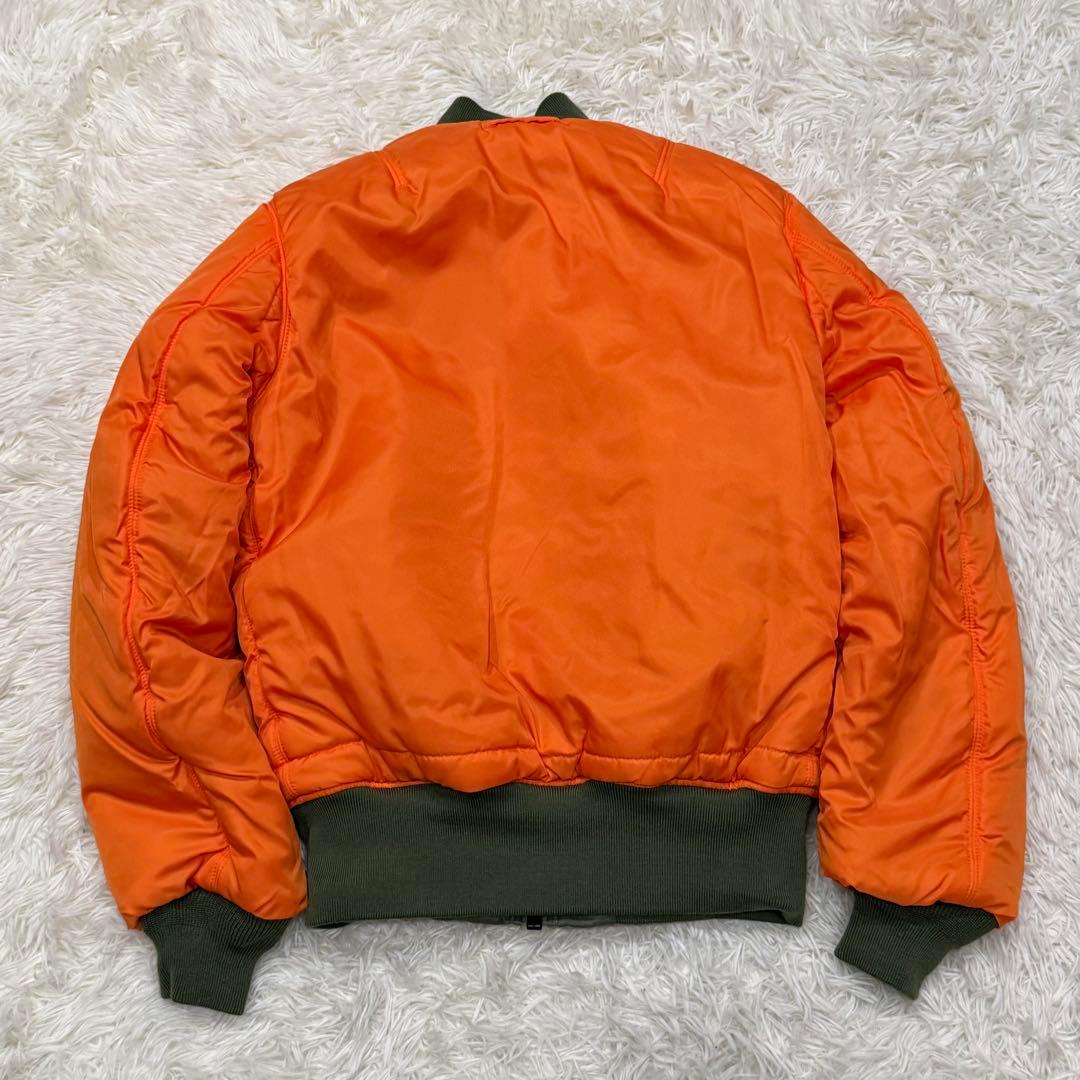 1866　アルファインダストリーズ　MA-1フライトジャケット　M　カーキ