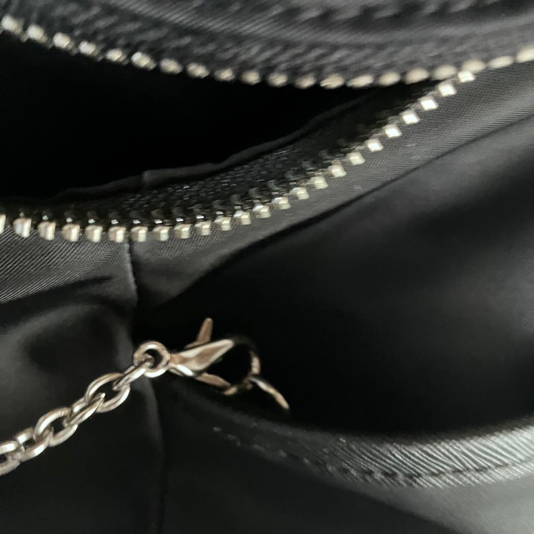 【美品】agnes b. ナイロンブラックバックパック ポーチ付　アニエスベー