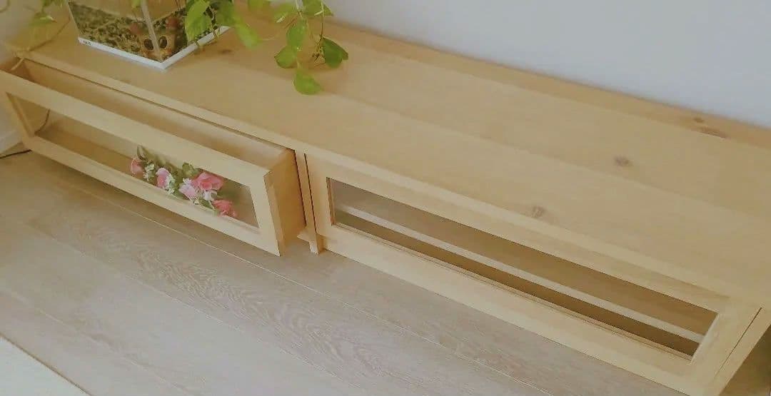 【美品】ACTUS FALUN テレビ オーディオボード 天然木 幅160cm