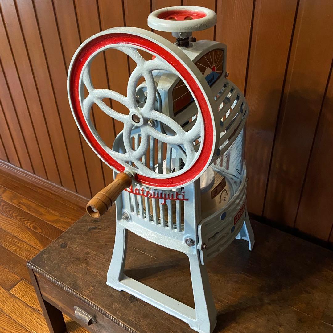 昭和レトロ　かき氷機　初雪　カフェ　喫茶店　出店　屋台　イベントにも　取説付き