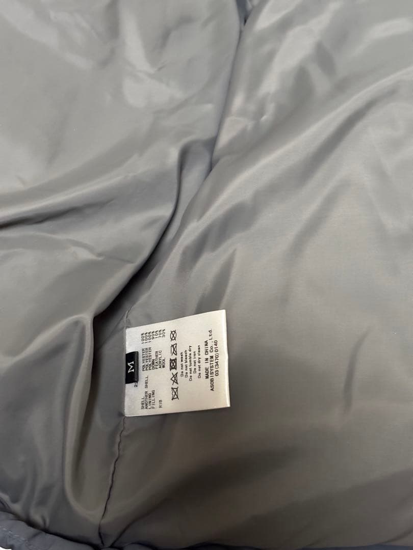 peep inside head 柴田ひかり　ダウンジャケット　グレー